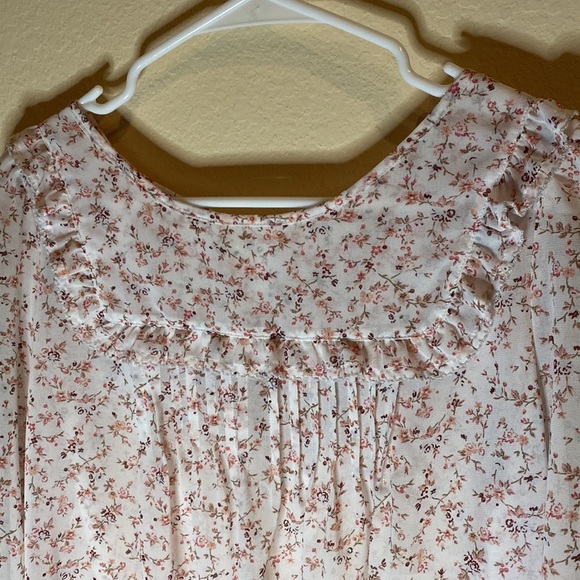 GAP Floral Print Long Sleeve Blouse Size Small - Picture 2 of 10